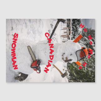 Canadian Snögubbe - A true Canadian Lumberjack