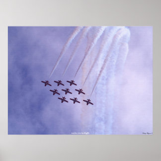 Canadian Snowbird Airforce Motivational Art Poster