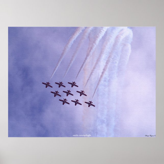 Canadian Snowbird Airforce Motivational Art Poster (Framsidan)