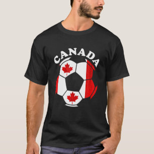Canadian Soccer Ball Canadian Flagga Canadian Prid T Shirt