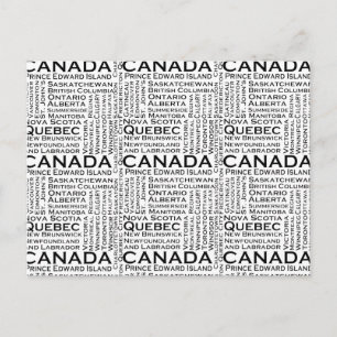 Canadian Stater & Cities Vykort