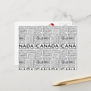 Canadian Stater & Cities Vykort