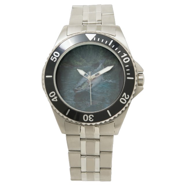 Canadian Steelhead Salmon Armbandsur (Framsida)