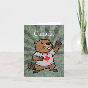Canadian Strong Beaver Elbows Up Kanada Kort