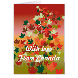 Canadian Sunset Hälsningskort