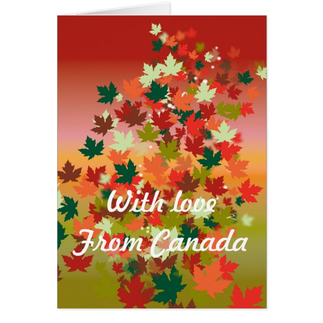 Canadian Sunset Hälsningskort (Framsidan)