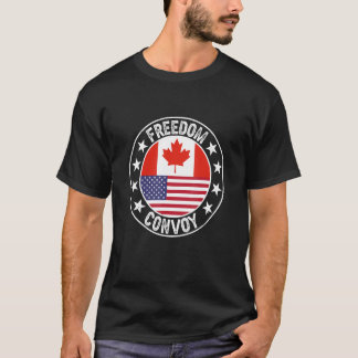 Canadian Truckers Route for Freedom Convoy 2022 T Shirt