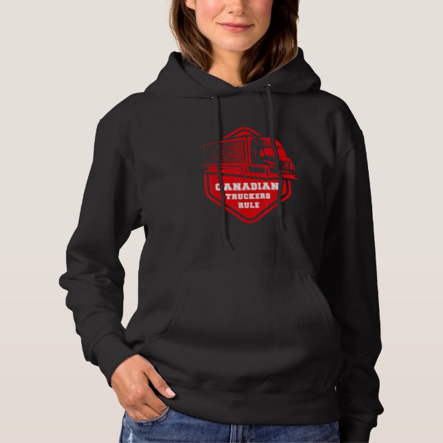 Canadian Truckers Rule Freedom 2022 stöder vår T Shirt (Framsida)
