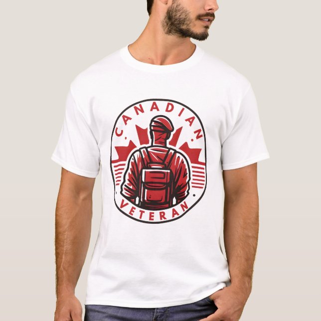 Canadian Veteran T Shirt (Framsida)