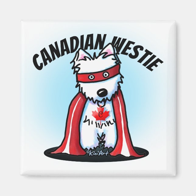 Canadian Westie Magnet (Framsidan)