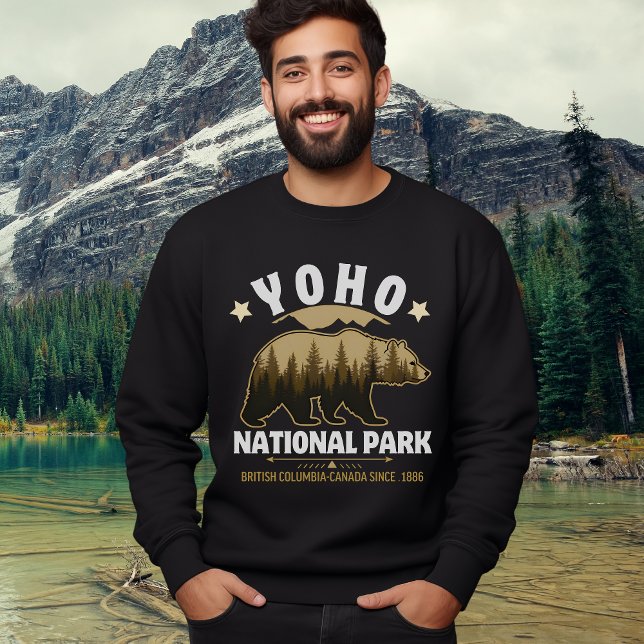 Canadian Wilderness Bear – Yoho National Park  Lång Ärmad Tröja (Skapare uppladdad)
