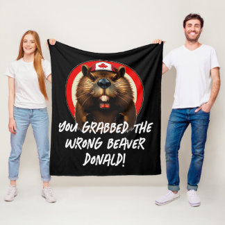 Canadian ’Wrong Beaver Donald’ Trump Fleecefilt