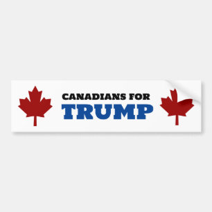 Canadianer för Trump-funny Pro-Trump Bildekal