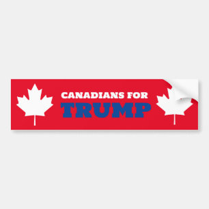 Canadianer för Trump-funny Pro-Trump Bildekal