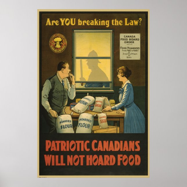 Canadianer kommer inte att ta hand om mat som post poster (Framsidan)