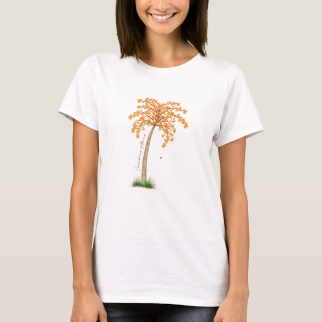 Canadians Abroad Maple Handflatan av Mukta Cholett T Shirt (Framsida)