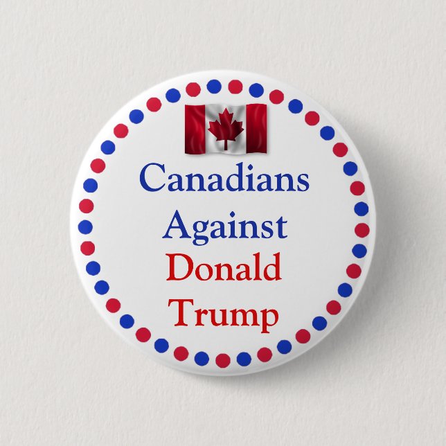 Canadians Against Donald Trump Button Knapp (Framsida)