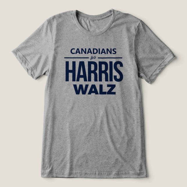 Canadians for Harris Walz T Shirt (Design Framsida)