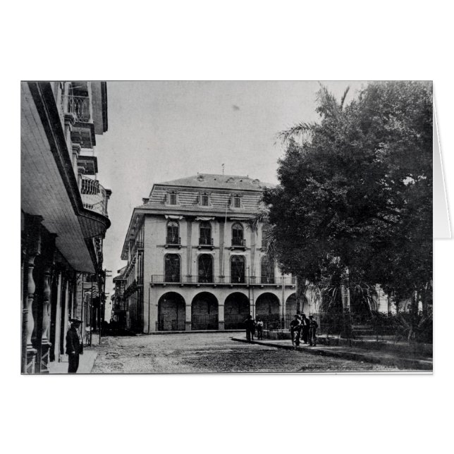 Canal Administration Byggnad, Panama Hälsningskort (Framsidan Horizontal)