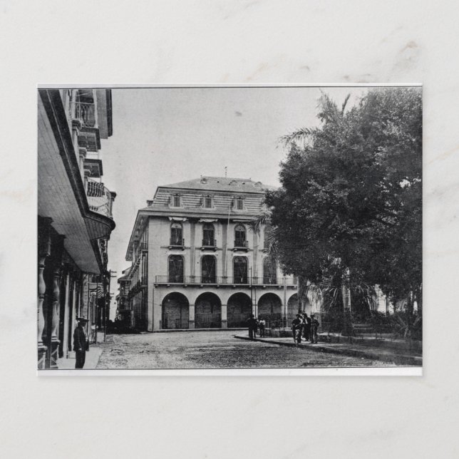 Canal Administration Byggnad, Panama Vykort (Framsida)