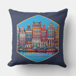 Canal Amsterdam Nederländerna Europe Kudde