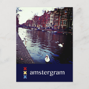 Canal Amsterdam Vykort