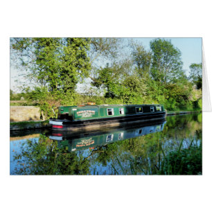 CANAL BOATS CARD HÄLSNINGSKORT