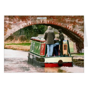 CANAL BOATS-kort Hälsningskort