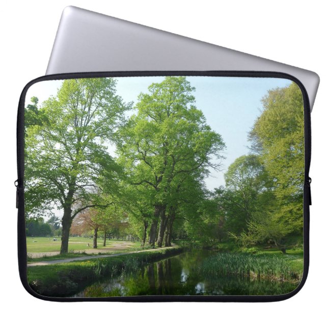 Canal - Bute Park, Cardiff Laptop Fodral (Framsidan)