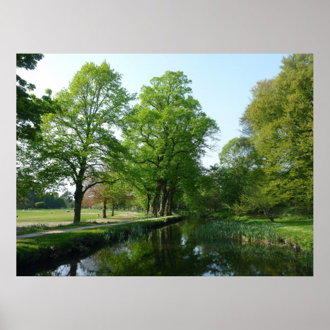 Canal - Bute Park, Cardiff Poster (Framsidan)