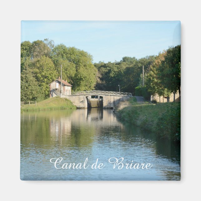 Canal de Briare lock 3 Magnet (Framsidan)