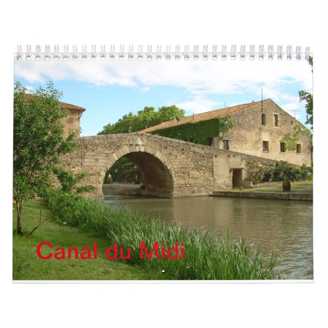 Canal du Midi Wall Calendar Kalender (Omslag)