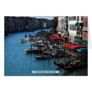 Canal Grande, Venedig, Italien Hälsningskort