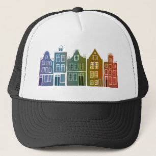 Canal House Rainbow Amsterdam Holland Dutch Travel Keps
