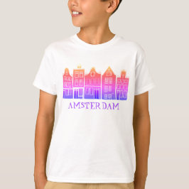 Canal House Row Amsterdam Holland Dutch Travel T Shirt