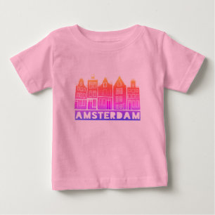 Canal House Row Amsterdam Holland Holland Holland  T Shirt