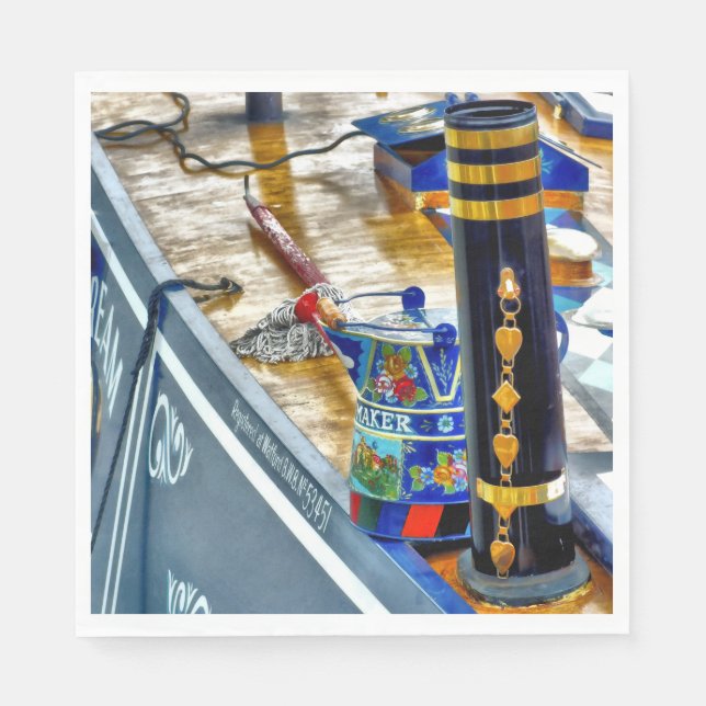 CANAL NARROWBOAT PAPPERSSERVETT (Framsidan)
