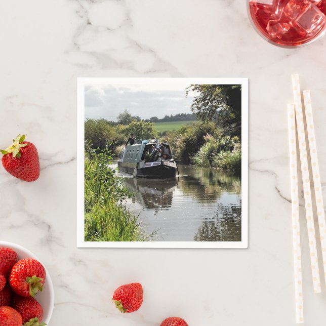 CANAL NARROWBOAT PAPPERSSERVETT (Insitu)
