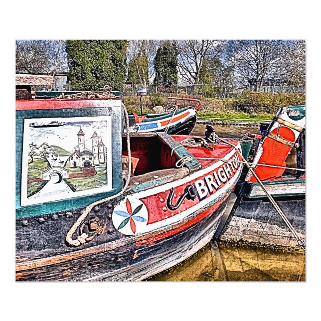 CANAL NARROWBOATS FOTOTRYCK (Framsidan)