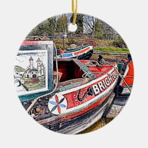 CANAL NARROWBOATS JULGRANSPRYDNAD KERAMIK