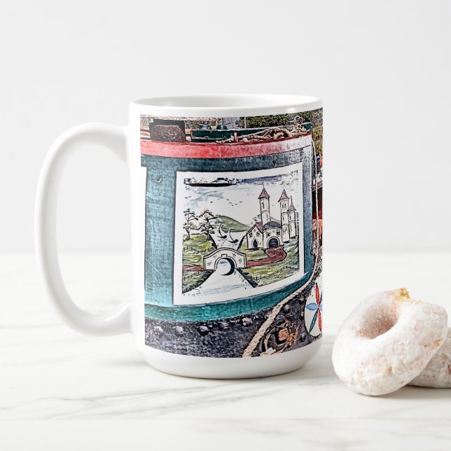 CANAL NARROWBOATS KAFFEMUGG (Med munk)