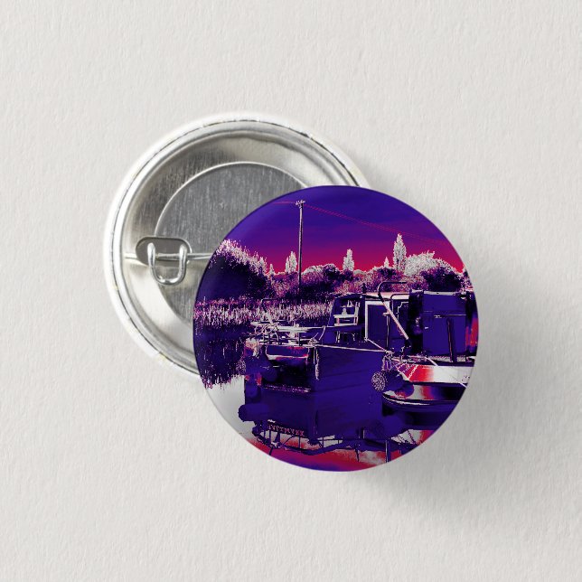 CANAL NARROWBOATS KNAPP (Framsida & baksida)