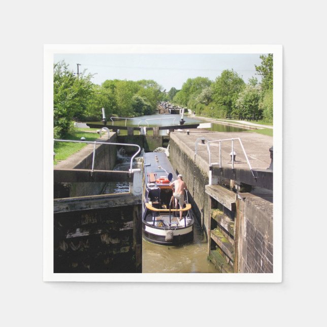 CANAL NARROWBOATS PAPPERSSERVETT (Framsidan)