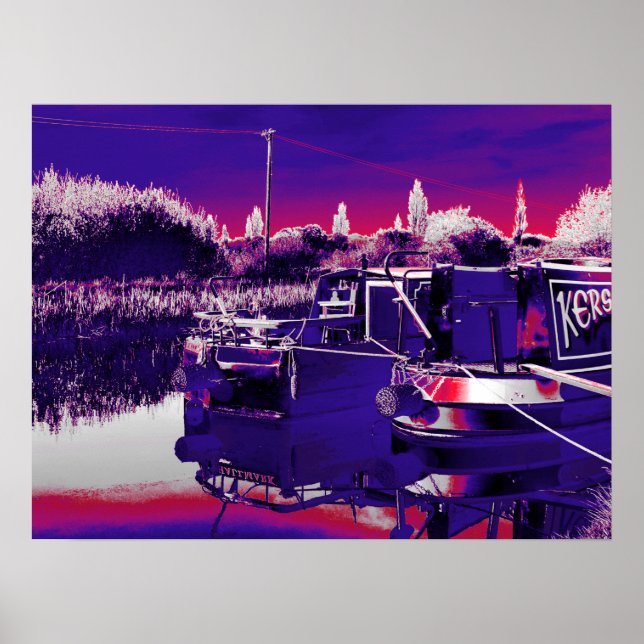 CANAL NARROWBOATS POSTER (Framsidan)