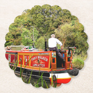CANAL NARROWBOATS UNDERLÄGG PAPPER