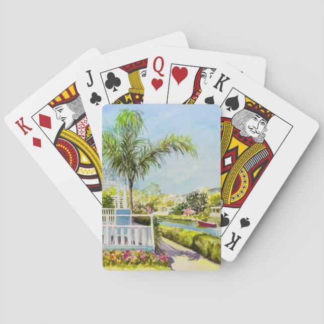 Canal Patio Spel Kort (Baksidan)