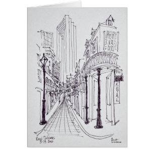 Canal Street New Orleans, Louisiana Hälsningskort