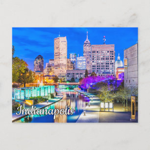 Canal Walk - Indianapolis, Indiana Vykort
