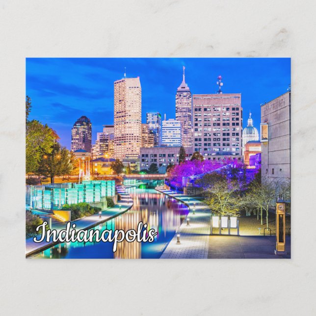 Canal Walk - Indianapolis, Indiana Vykort (Framsida)