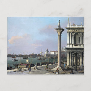 Canaletto Bacino di S. Marco från Piazzetta Vykort